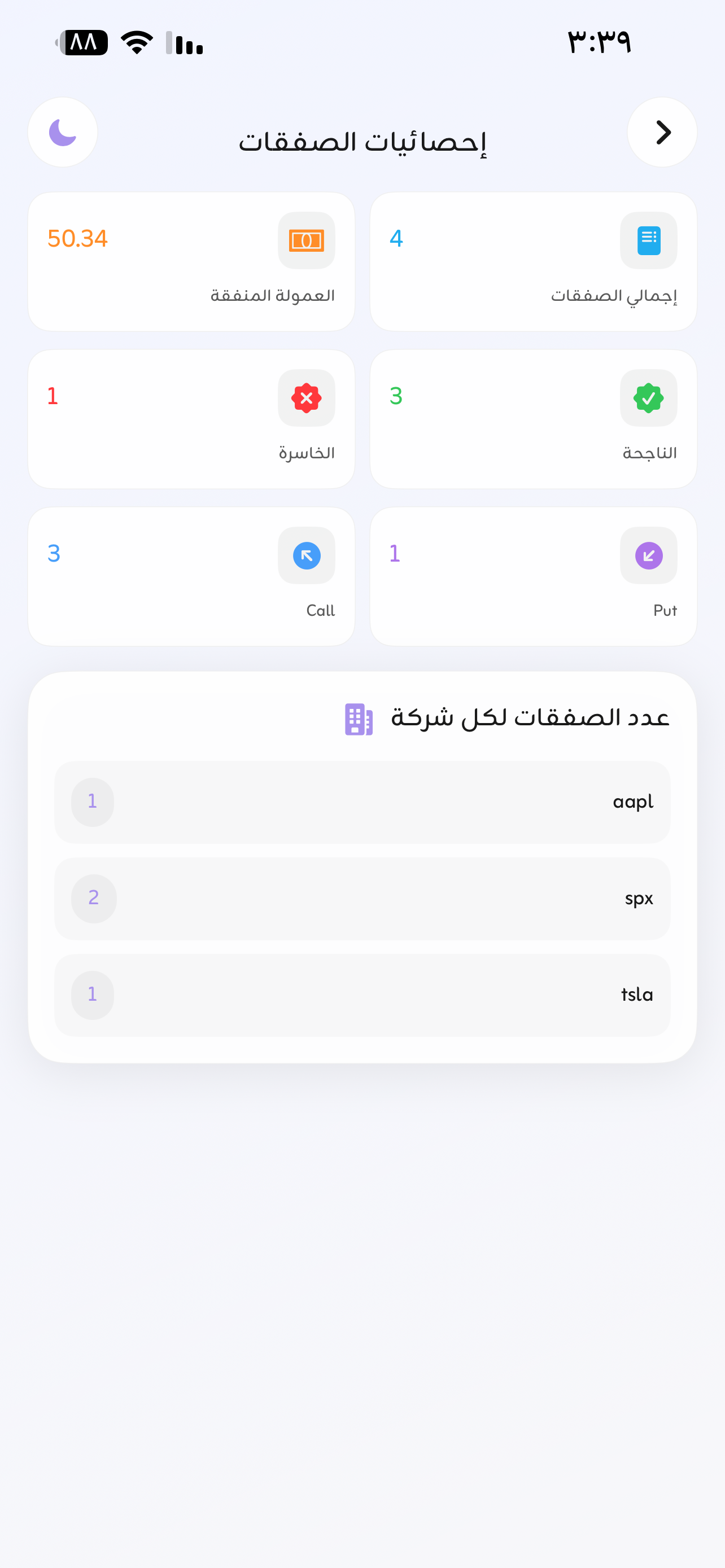 واجهة الأداء الفاتحة